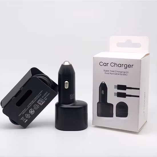 100 % Original-Dual-USB-Schnellladegerät aus Metall mit Typc-C-Kabel